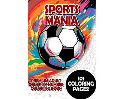 foto van Sports Mania - Premium Adult Color By Number Coloring Book