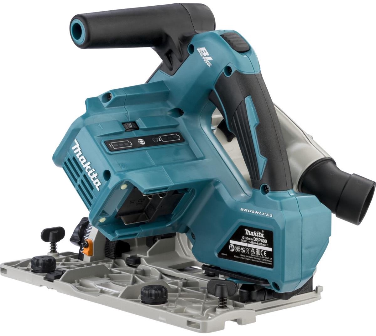 Makita DSP600ZJ 2x18V invalcirkelzaag 165 mm body thumbnail 4