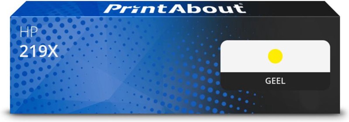 PrintAbout huismerk Toner 219X (W2192X) Geel Hoge capaciteit geschikt voor HP
