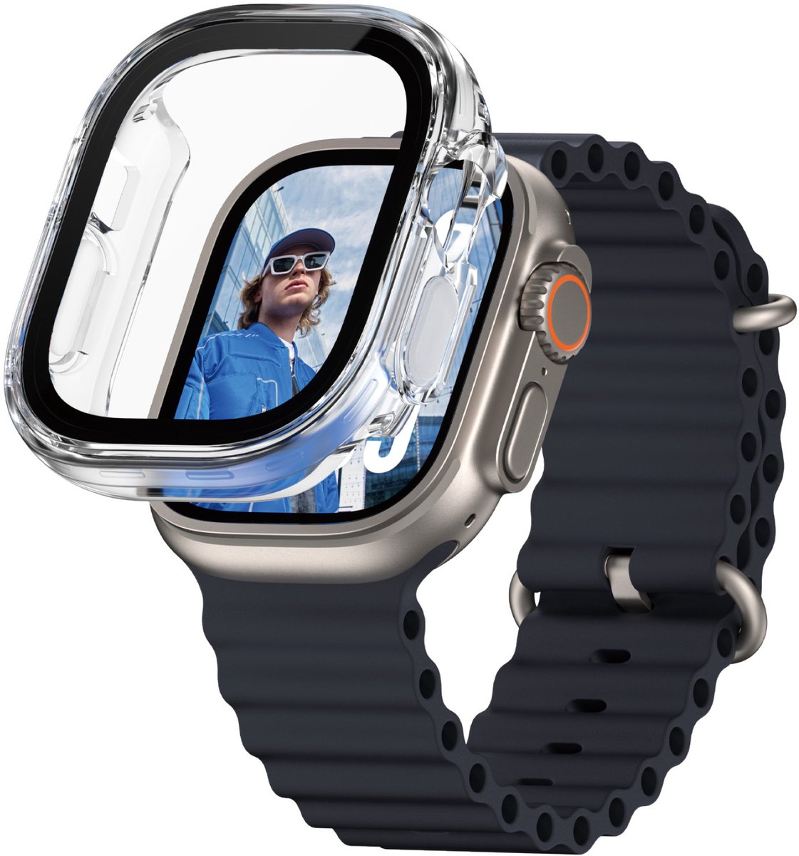 PanzerGlass Full Body Case voor de Apple Watch Ultra / Ultra 2 / Ultra 3 - 49 mm - Transparent