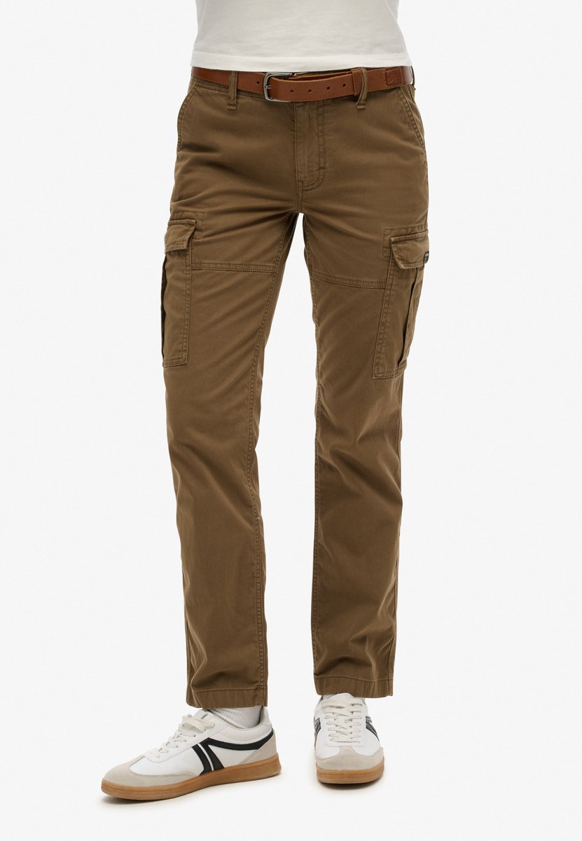 Superdry - Slimfit cargobroek met middelhoge taille - Dames - Broeken
