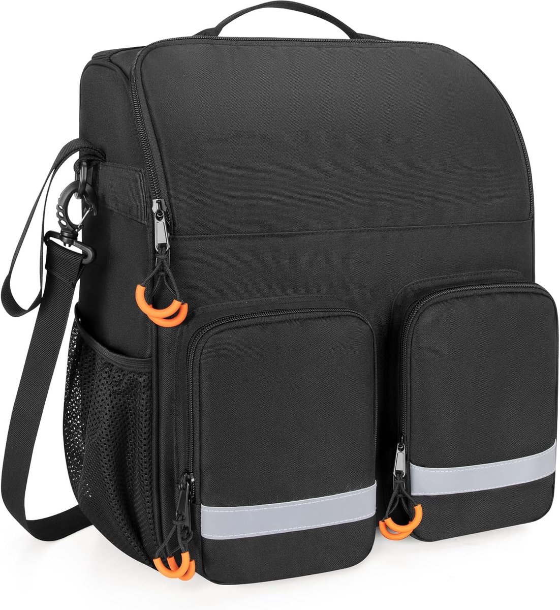 Hangende rolstoeltas voor rugleuning - Grote rolstoelaccessoires met schouderriem en meerdere zakken