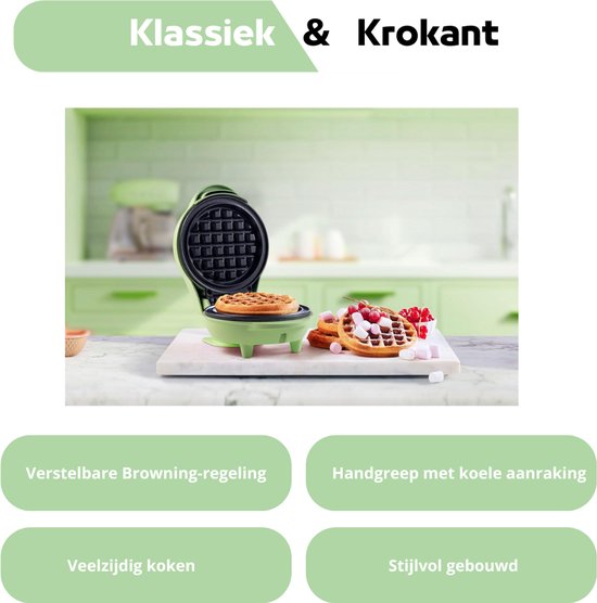 makkelijk wafels maken met een professioneel wafelijzer