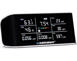 Geschikt voor Nieuwe 1-in-1 binnenluchtkwaliteitsmonitor, draagbare CO2-monitor | VOC-sensoren | aqi formaldehyde detector PM2.5 + 4 meer Huisbewaking | Luchtkwaliteitsdetector voor besloten ruimten