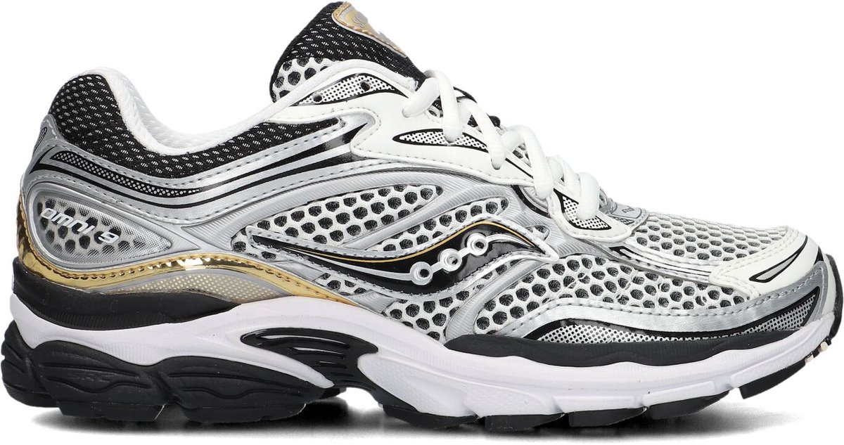 Saucony Progrid Omni 9 Sneakers - Leatherlook - Dames - Zilverkleurig - Maat 38