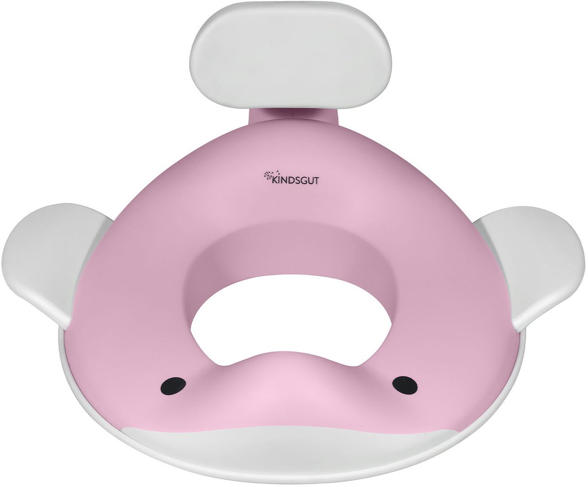 Kindsgut - WC verkleiner - Lichtroze - Walvisdesign - Antislip functie - Jongens & Meisjes - Comfortabel ontwerp WC bril verkleiner