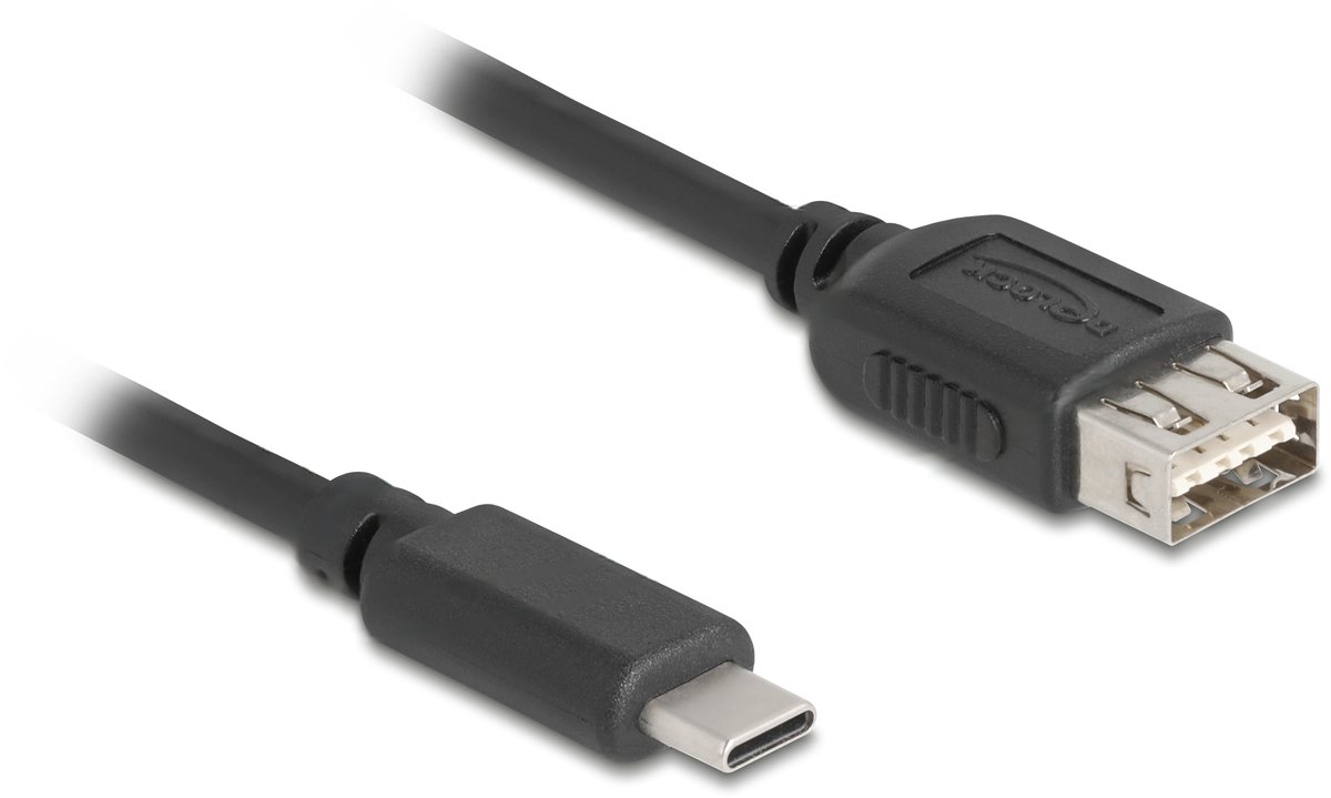 Delock USB 2.0 Cable USB Type-C™ male to EASY USB Type-A female 3 m