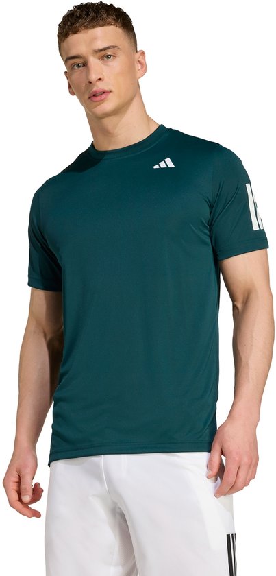 adidas Performance T-shirt Club Tennis Climacool 3 bandes - Hommes - Vert - 2XL