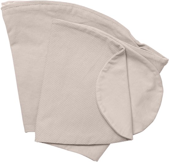 Doomoo Buddy Cover - Hoes voor Voedingskussen Buddy - Katoen - 180 cm - Buddy Corduroy Sand