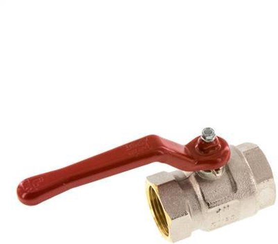 Oumuik Messing 3/8 inch kogelkraan met vleugelgreep - buitenschroefdraad/binnenschroefdraad volledige doorgang PN16