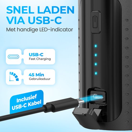 Regal Tech® Elektrische pomp luchtbed/zwembad- Luchtbedpomp - Opblaaspomp - 4000 mAH accu - 300 liter/Min van Regal Tech® — afbeelding 2