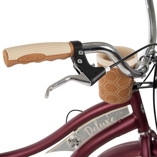 Huffy Deluxe 26 inch Cruiser fiets - Donkerrood van Huffy — afbeelding 5