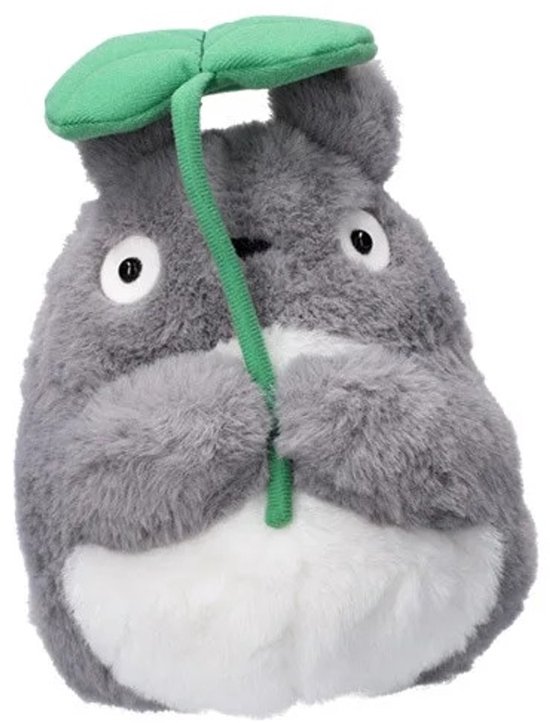 Semic My Neighbor Totoro Nakayoshi Knuffel Figure Big Totoro met leaf 21 cm Knuffeles