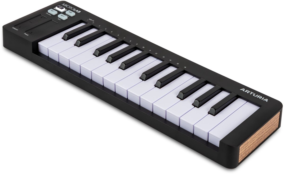 Arturia MicroLab - MIDI Keyboard - 25 toetsen - MK3 - Zwart thumbnail 2