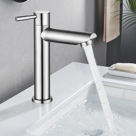 Kranen Wastafel Badkamer - Roestvrij Staal / Faucet / Valve