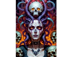 foto van Enjoy Puzzle legpuzzel Dark Witch 1000 stukjes karton.