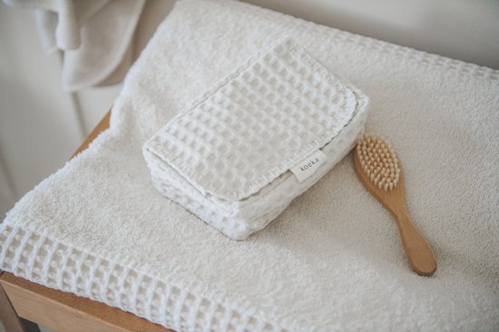 Koeka hoes voor babydoekjes wafel Antwerp natural 12x20x6 — afbeelding 4
