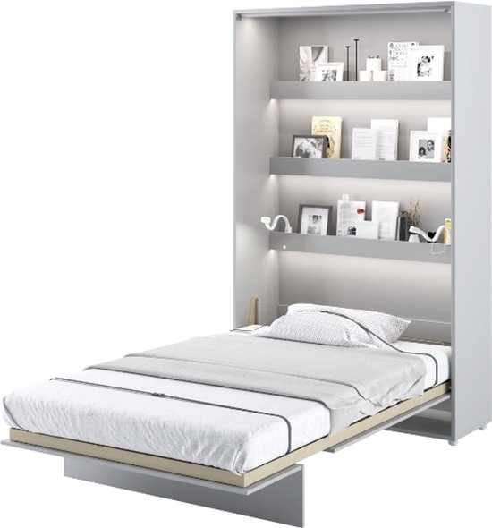 Murphy Verticaal Opklapbed 120x200 - Grijs