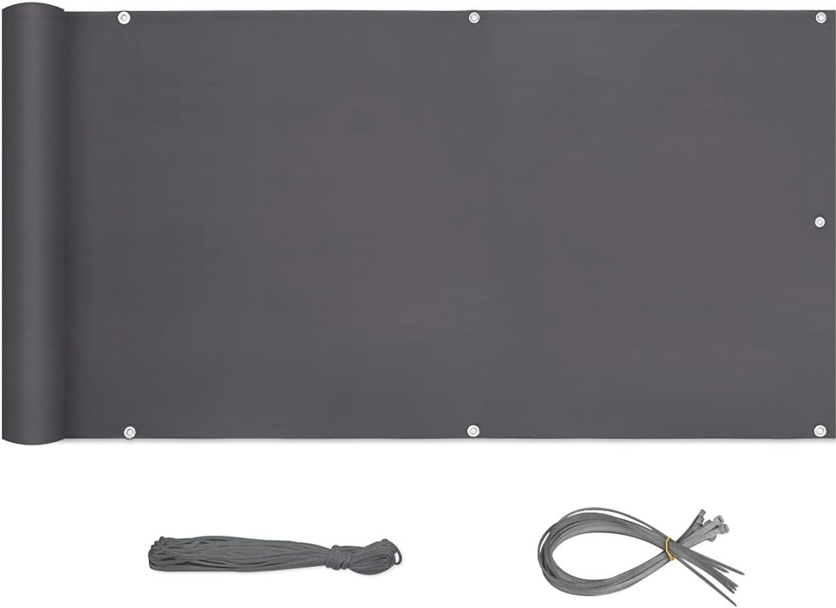 Ibenzoa® Durable Patio Screen - Transparent, Weather Resistant, with Adjustable Straps
