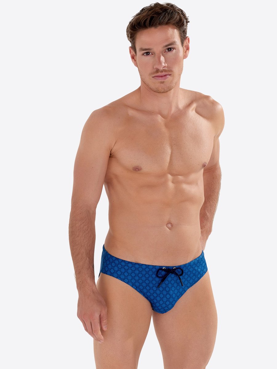 HOM heren zwemslip hendaye blauw — afbeelding 4