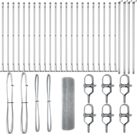 Casa Pura Gaashek Voor Tuin En Dieren - Zeshoekig Draadgaas Verzinkt, Maaswijdte 25 Mm, 75 Cm X 25 M