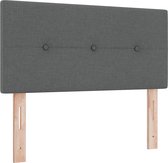 vidaXL - Tête de lit - Avec Boutons - Gris foncé - 80 - cm - Tissu
