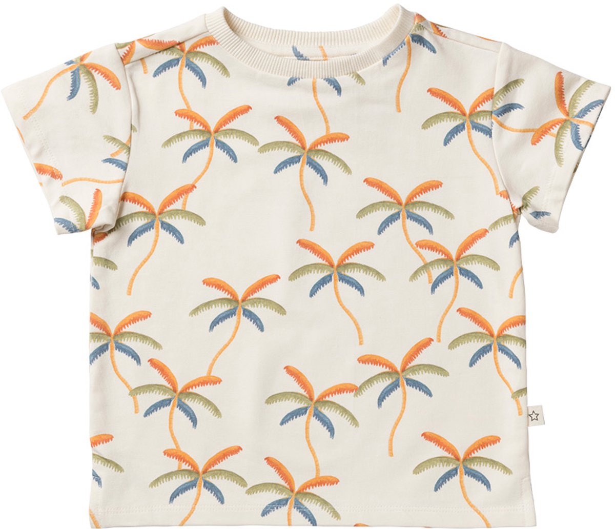 Your Wishes Rio Tree Relaxed Tee Polo's & T-shirts Jongens - Polo shirt - Wit - Maat 110