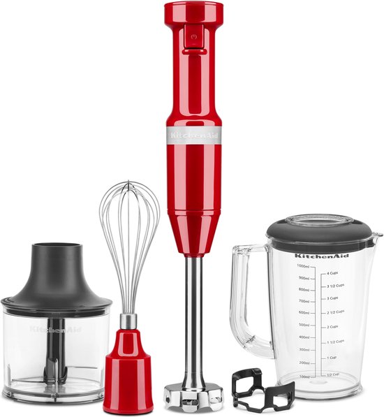 KitchenAid 5KHBV83EER 1 l Staafmixer 180 W Rood