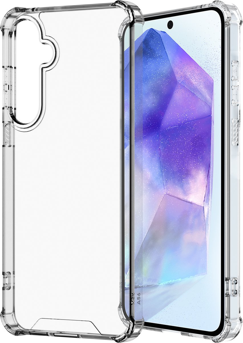 Cazy hoesje geschikt voor Samsung Galaxy A35 Hoesje - Impact Shockproof Case - Transparant