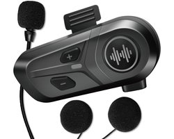 Bonuze® L1 Pro Motorhelm Headset - Headset Helm - Headset Motorhelm- Bluetooth 5.4 - Waterproof - Handsfree bellen - Muziek en Radio Luisteren via je Telefoon - Eenvoudig in gebruik - IP65 Waterproof - Harde Microfoon