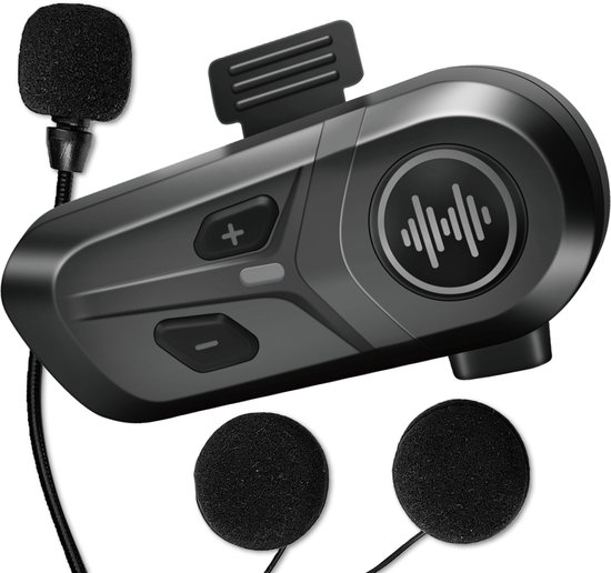 Casque moto Bonuze® L1 PRO - Casque casque - Casque moto - Bluetooth 5.4 - Étanche - Appels mains libres - Écoutez de la Musique et la Radio via votre téléphone - Facile à utiliser - Étanche IP65 - Microphone puissant