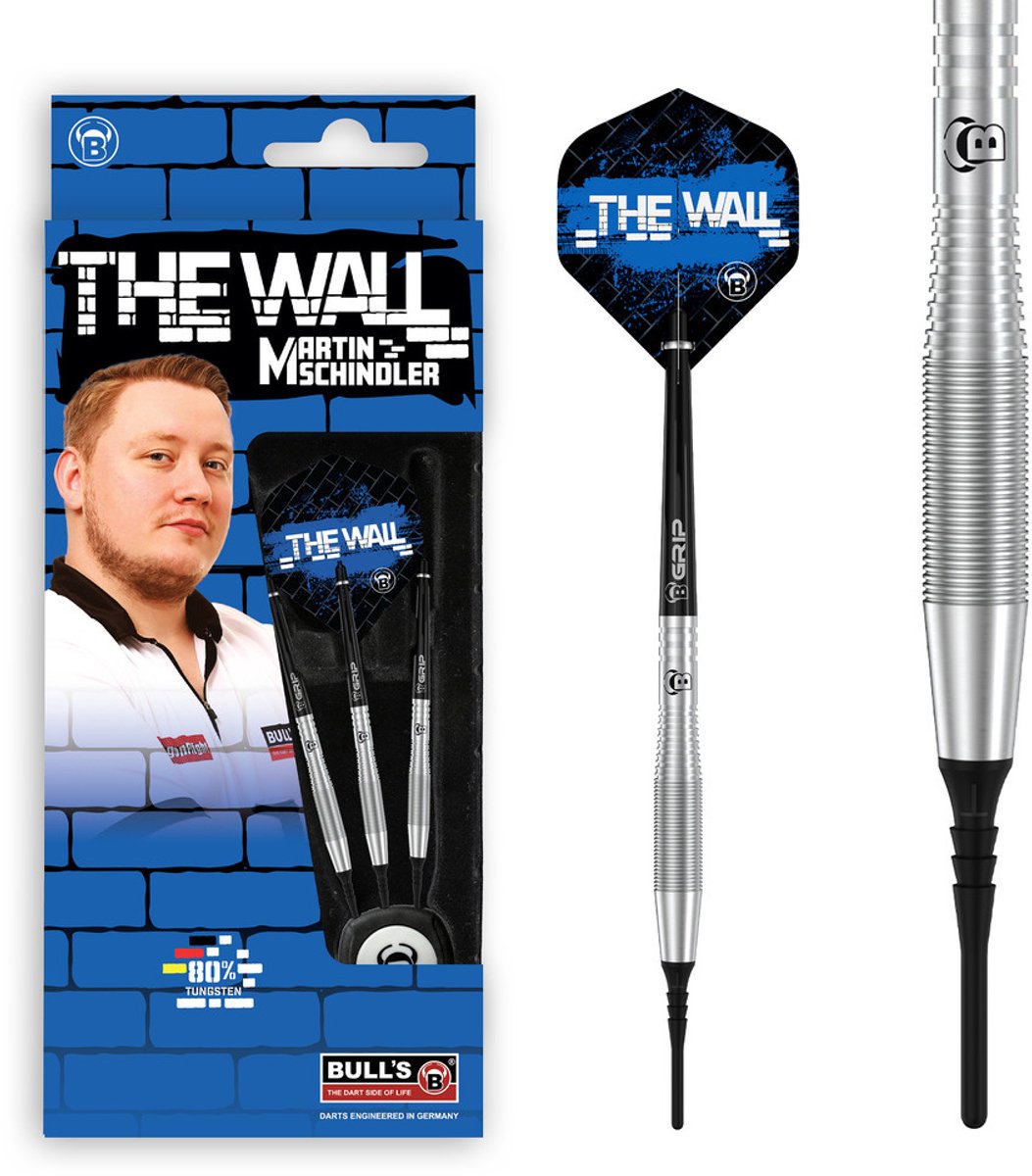 BULL'S Martin Schindler TW80 80% Soft Tip - Dartpijlen