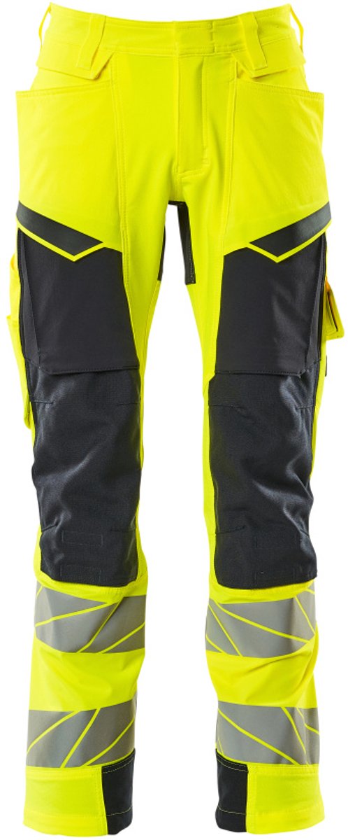 Mascot Accelerate Safe Broek met kniezakken 19279-510 - hi-vis geel/donkermarine - C47 - 76
