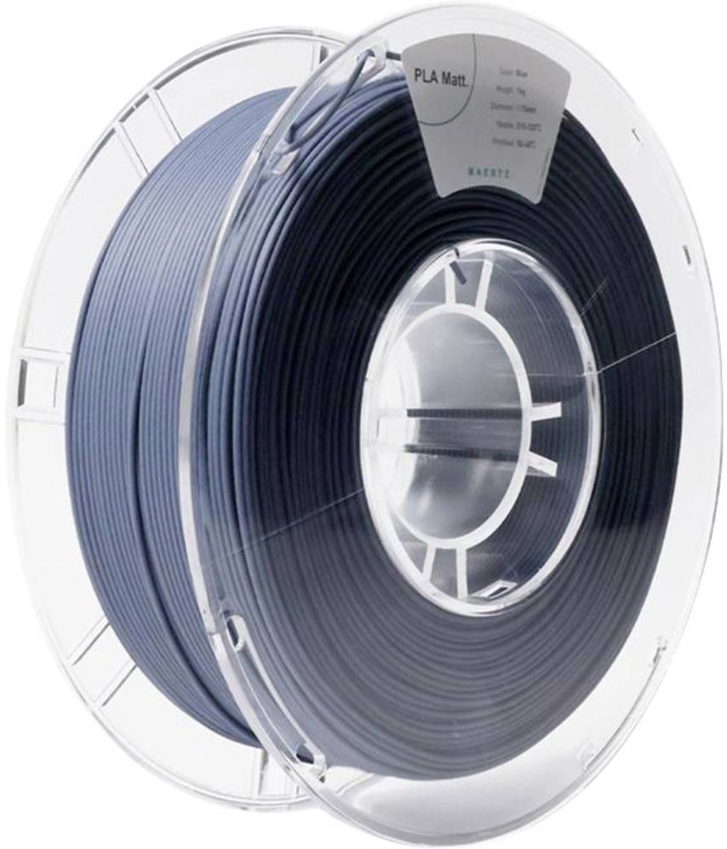 Maertz PMMA-1012-007 PMMA-1012-007 Filament PLA mat Mat 1.75 mm 1000 g Blauw 1 stuk(s)