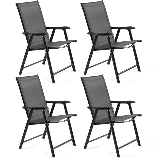 Yaheetech Set van 2 tuinstoelen, hoge rugleuning, klapstoelen, terrasstoelen met rugleuning en armleuningen, inklapbare outdoorstoelen, eetkamerstoelen, belastbaar tot 150 kg, marineblauw Yaheetech Set van 2 tuinstoelen, hoge rugleuning, klapstoelen, terrasstoelen met rugleuning en armleuningen, inklapbare outdoorstoelen, eetkamerstoelen, belastbaar tot 150 kg, marineblauw