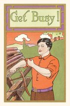 Pocket Sized - Found Image Press Journals- Vintage Journal Get Busy Sawyer