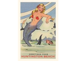 Pocket Sized - Found Image Press Journals-The Vintage Journal Greetings from Huntington Beach, California