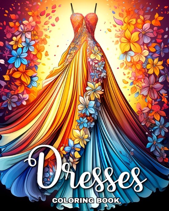 Dresses Coloring Book - cover