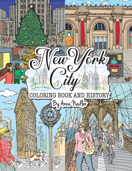 Travel and Cities- New York City Coloring Book & History - cover