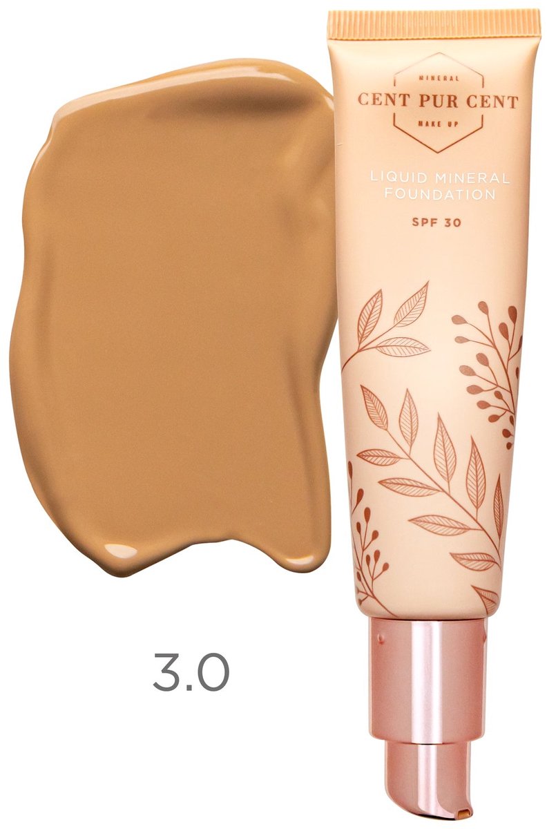 Cent Pur Cent Liquid Mineral Foundation 3.0 - Minerale Foundation - Huidvriendelijk