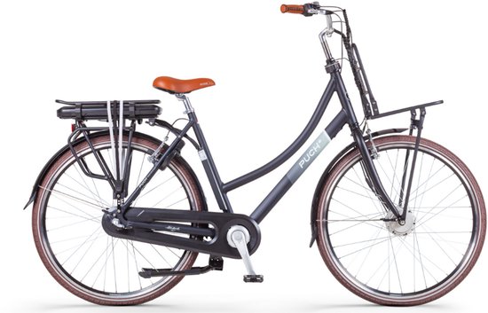 PUCH E-Rock N3 Elektrische Fiets – E-bike – Lage Instap - Uitneembare Accu - 28 Inch - 250W Ananda Motor - 120 km Actieradius - Coal Black Matt