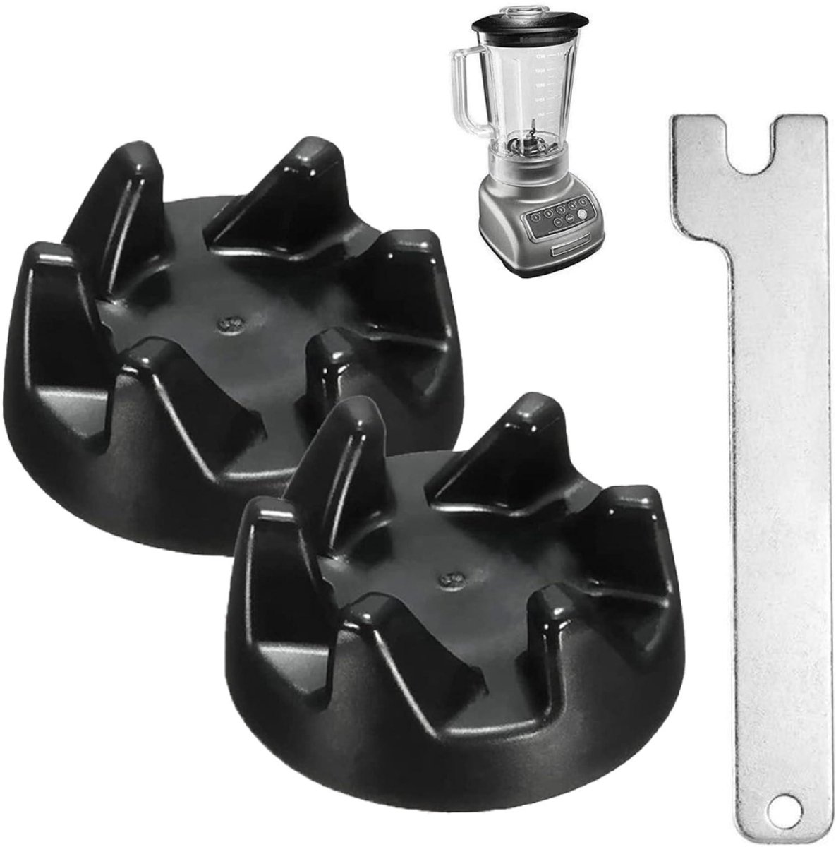 2-delige vervangingsset voor mengerkoppelingen，Voor KitchenAid mixers KSB52, KSB5, 5KSB52 en 5KSB5