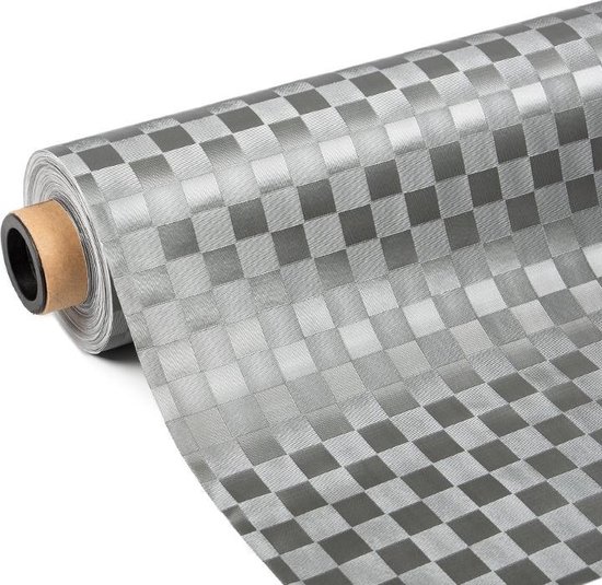 Tafelzeil - tafelkleed PVC - grijs 500x140cm | bol.com