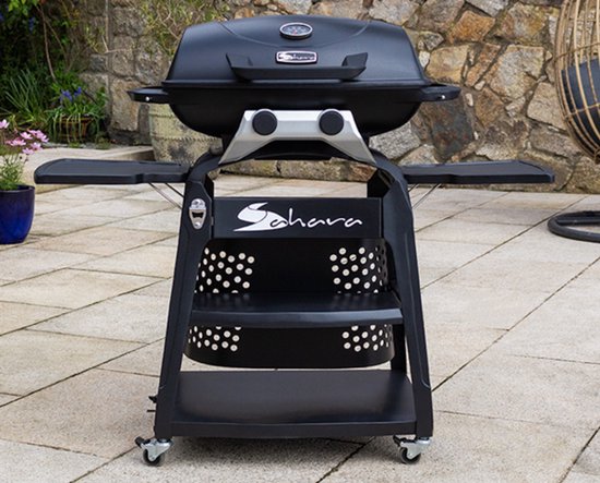 Sahara Storm gasbarbecue - 2 branders - semi-portabel - demontabel voor tafel gebruik - compleet met onderstel - 4400 wat van Sahara — afbeelding 4