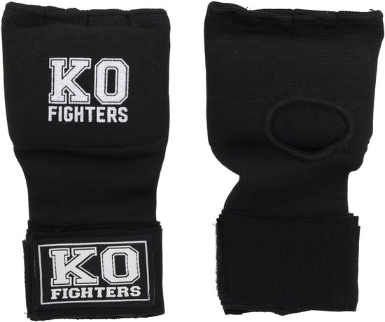 KO Fighters - Bandage Boksen - Binnenhandschoenen - Zwart