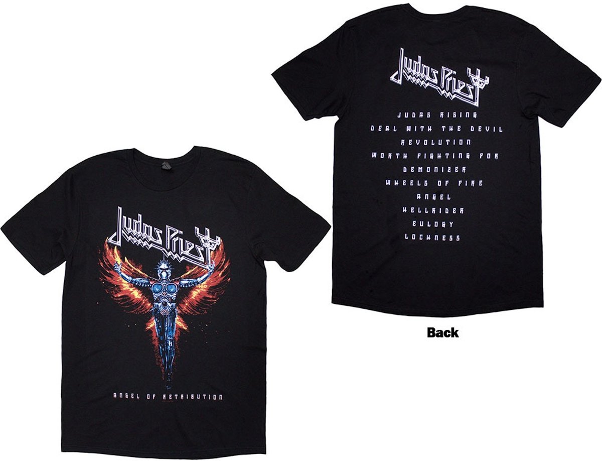 Judas Priest - Angel Of Retribution Tracklist Heren T-shirt - S - Zwart
