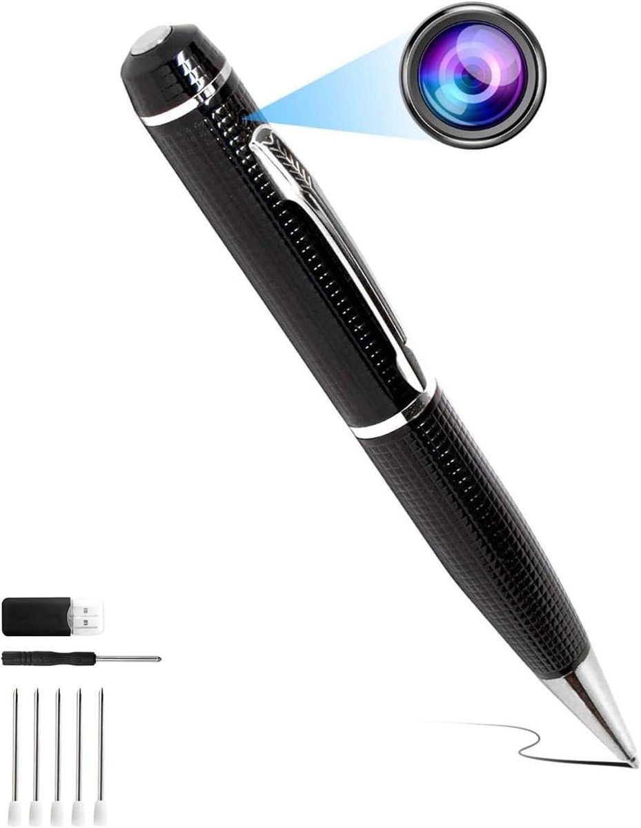 HD 1080p verborgen spy pen camera mini-camera videorecorder voor klaslokalen business conferenties en veiligheid