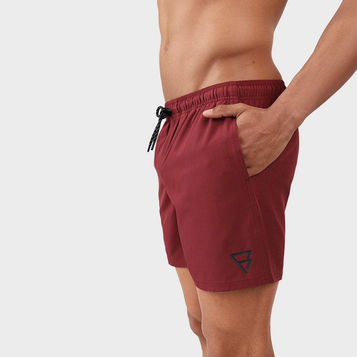 Brunotti Bru - conic Zwembroek Heren - Zwemshort met 4 - Way Stretch - Rust Red — afbeelding 15