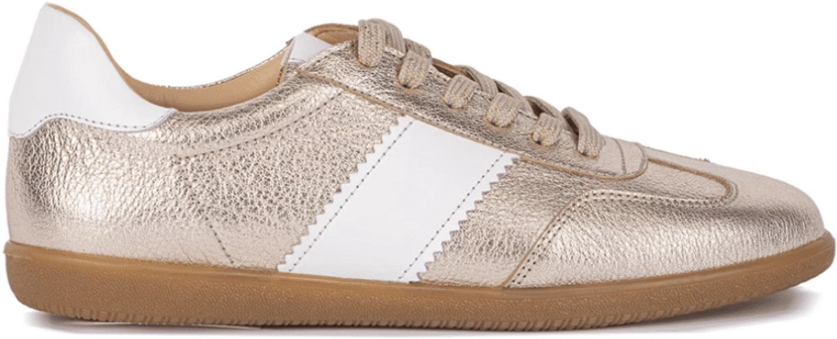 Crinkles Dames Sneaker Goud/wit | Maat: 36