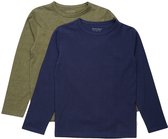 T-shirt Basic à manches longues Kinder Minymo (lot de 2) Olive foncé-116